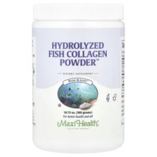 Колаген рибний гідролізований, Hydrolyzed Fish Collagen Maxi Health, порошок, 305 г