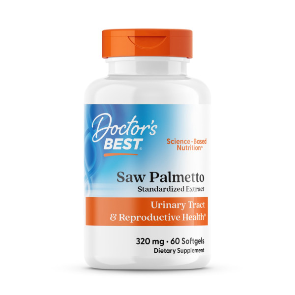 Со Пальметто, Saw Palmetto, Doctor's Best, екстракт, 320 мг, 60 капсул