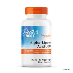 Альфа-липоевая кислота 600 мг, Doctor's Best Alpha-Lipoic Acid, 60 капсул