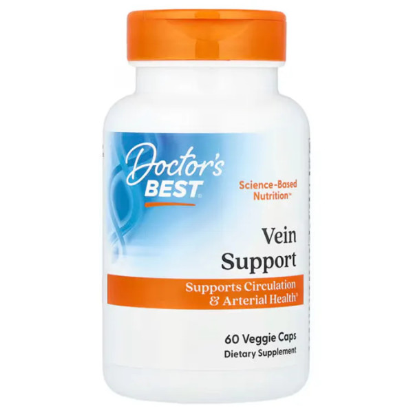 Від варикозу, Vein Support, Doctor's Best, 60 капсул
