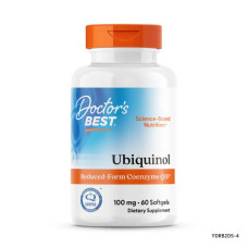 Коензим Q10, Doctor's Best Убіхінол, 100 мг, 60 капсул