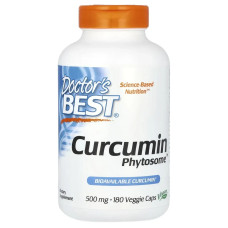 Куркумін 1000 мг, Doctor's Best Curcumin Phytosome, 180 веганських капсул