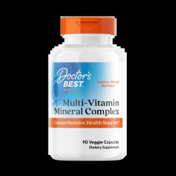 Мультивитамины без железа, Doctor's Best Multi-Vitamin with Vitashine D3 and Quatrefolic, 90 веганских капсул