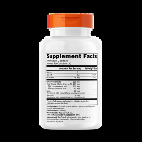 Вітаміни для очей, лютемакс, Vision Enhancers, Doctor's Best, 60 капсул