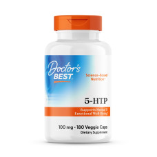 5-НТР, Doctor's Best 5-Гідрокситриптофан, 100 мг, 180 капсул