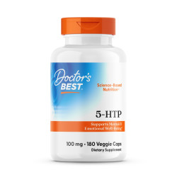 5-НТР, Doctor's Best 5-Hydroxytryptophan, 100 мг, 180 капсул