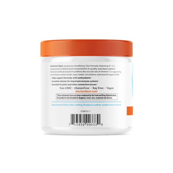 Витамин С с Q-C, Vitamin C, Doctor's Best, чистый порошок, 250 г
