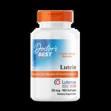 Лютеїн 20 мг, Doctors Best Lutein Lutemax, 180 капсул