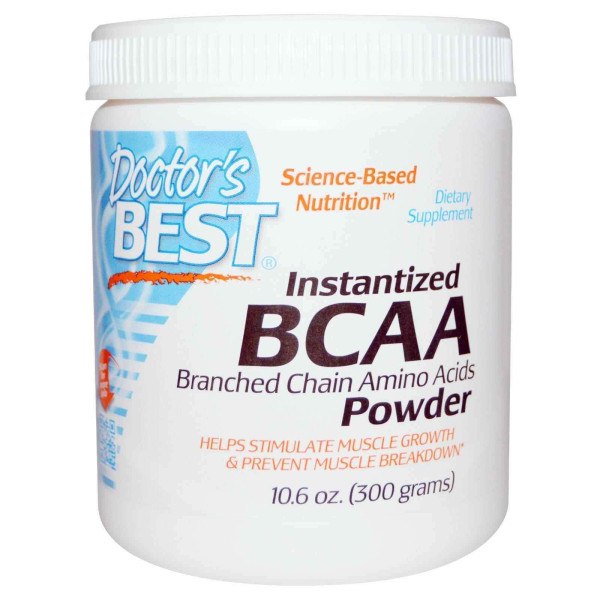 BCAA, Instantized BCAA, Doctor's Best, порошок, 300 г