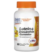 Лютеїн та зеаксантин, жувальні, смак манго, Doctor's Best Lutein & Zeaxanthin Gummies, 60 жувальних цукерок