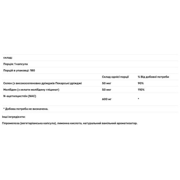 Ацетилцистеїн, NAC Detox Regulators, Doctor's Best, 180 капсул