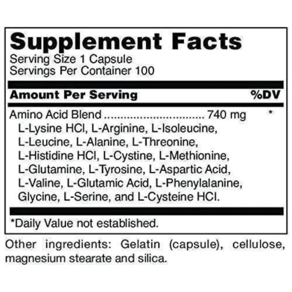 Амінокомплекс збалансований, Aminoblend, Douglas Laboratories, 100 капсул