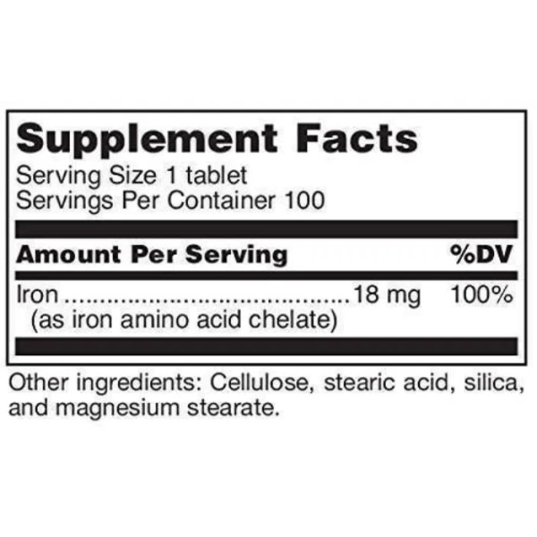 Аміно залізо, Amino-Iron, Douglas Laboratories, 100 таблеток