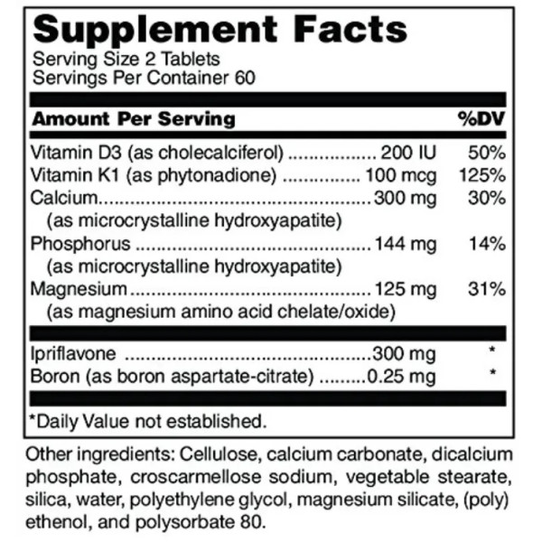Підтримка здоров'я кісток і суглобів, Calcium with Ipriflavone, Douglas Laboratories, кальцій з вітамінами, 120 таблеток