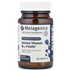 Витамин B12 и фолат, с внутренним фактором, Metagenics Intrinsi Vitamin B12-Folate, 180 таблеток