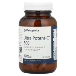 Вітамін C 500 мг, буферизований, Metagenics Ultra Potent-C, 90 таблеток