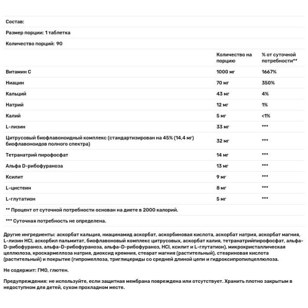 Витамин С, буферизированный, Ultra Potent-C, Metagenics, для поддержки иммунитета, 1000 мг, 90 таблеток