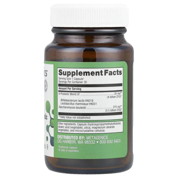 Пробіотики, UltraFlora® Acute Care Probiotic, Metagenics, здоров'я кишечника, 30 капсул