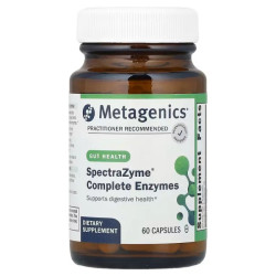 Пищеварительные ферменты, Metagenics SpectraZyme Complete, для здоровья пищеварительной системы для мужчин и женщин, 60 капсул