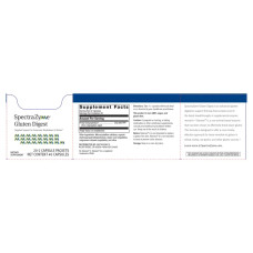 Ферменти для перетравлення глютену, Metagenics SpectraZyme Gluten Digest, 20 двокапсульних пакетів