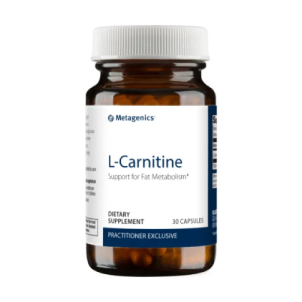 L-карнітин, L-Carnitine, Metagenics, 500 мг, 30 капсул