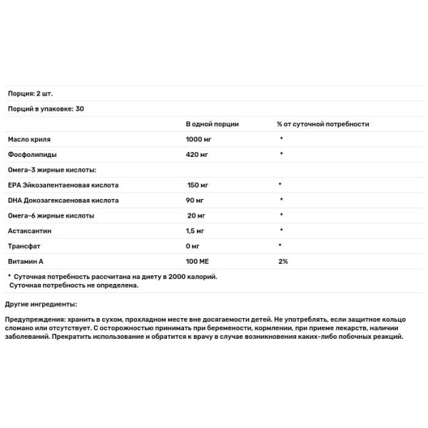 Масло криля, Krill Oi, Natural Dynamix, 1000 мг, 60 капсул