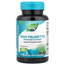 Со пальметто 160 мг, Saw Palmetto Nature's Way, 120 капсул