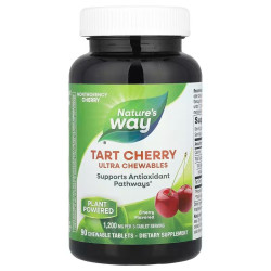 Терпка вишня 400 мг, Tart Cherry Ultra Chewable Nature's Way, вишня, 90 жувальних таблеток