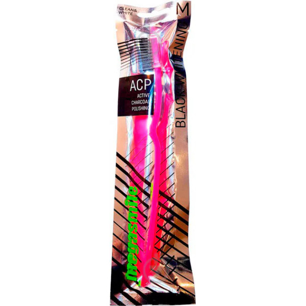 Зубна щітка, Black Whitening Intensive, Megasmile, середньої жорсткості, 1 шт.