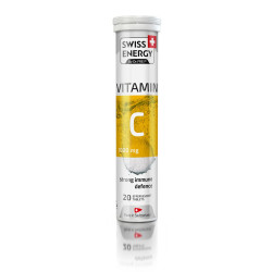 Вітамін C 1000 мг, Swiss Energy VITAMIN C, розчинні пігулки, смак апельсин, 20 шт