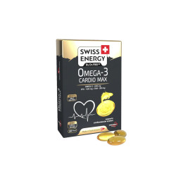 Омега-3, Omega-3 CARDIO MAX blister Swiss Energy, 30 гелевих капсул