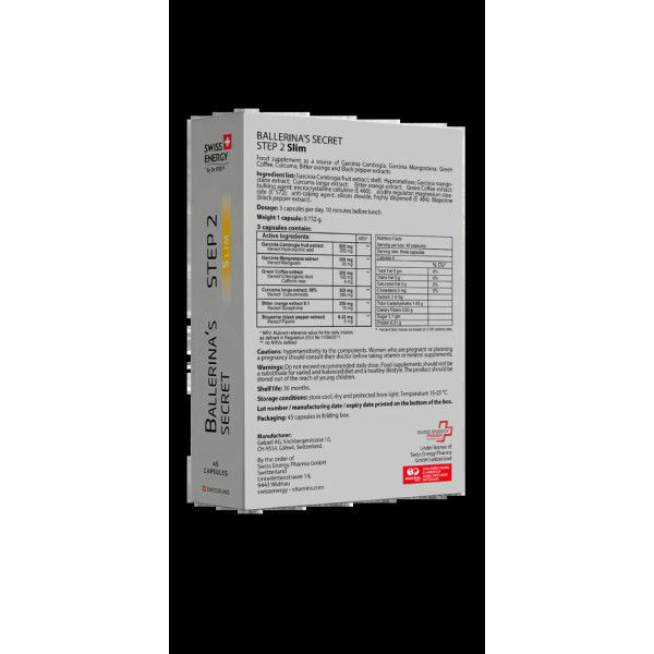 Програма для схуднення, СЕКРЕТ БАЛЕРИНИ, Ballerina's Secret SET, Swiss Energy, набір на курс у 1 місяць
