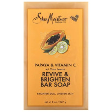 Мило відновлююче та освітлювальне, SheaMoisture Revive & Brighten Bar Soap, папайя та вітамін C 227 г