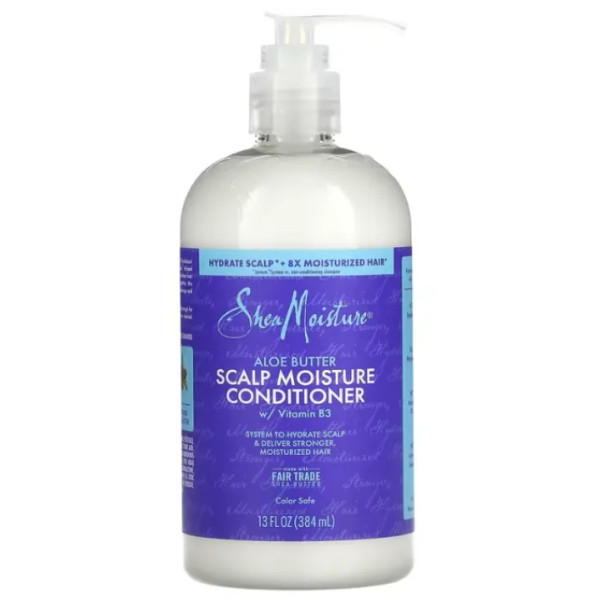 Кондиціонер для шкіри голови, зволожуючий, Scalp Moisture Conditioner, SheaMoisture, з маслом алое, 384 мл