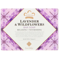 Мило з маслом ши та вітаміном Е, Nubian Heritage Soap, лаванда та квіти, 142 гр.