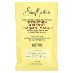 Маска для волос укрепляющая и восстанавливающая, Strengthen & Restore Treatment Masque SheaMoisture, ямайское черное касторовое масло, 57 г