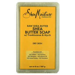 Мыло с сырым маслом ши, SheaMoisture Raw Shea Butter Bar Soap, ладан и мирра 227 г