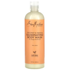 Гель для душу освітлюючий, SheaMoisture Illuminating Body Wash, кокос та гібіскус 384 мл