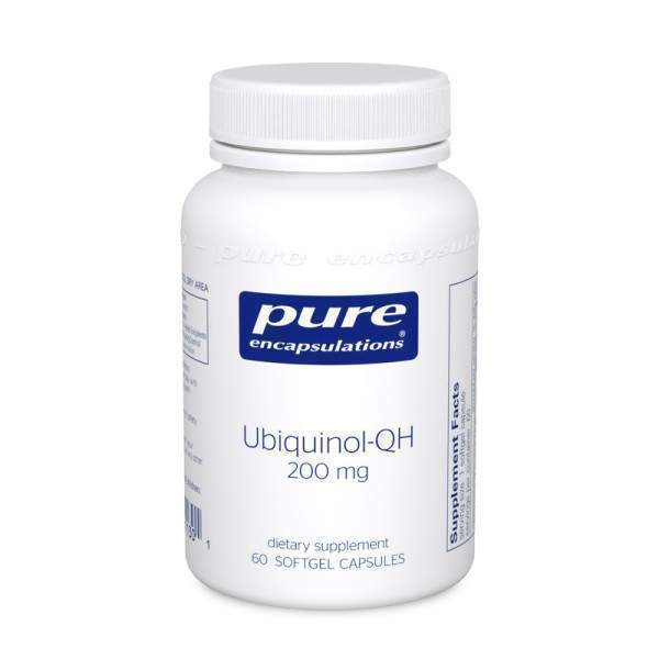 Убіхінол-QH, Ubiquinol-QH, Pure Encapsulations, 200 мг, 60 капсул