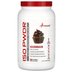 Ізолят сироваткового протеїну, Metabolic Nutrition ISOpwdr, шоколадний кекс 690 г