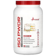 Ізолят сироваткового протеїну смак святковий торт, Metabolic Nutrition ISOpwdr, 690 г