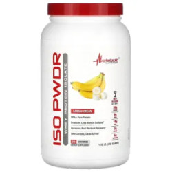 Сывороточный протеин изолят, ISOpwdr Metabolic Nutrition, банановый крем, 1380 г