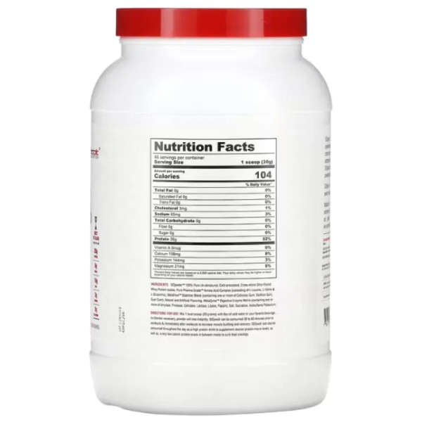 Ізолят сироваткового протеїну, ISOpwdr, Metabolic Nutrition, святковий торт, 1380 г