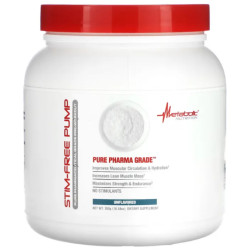 Предтренировочная формула без стимуляторов, Stim-Free Pump Metabolic Nutrition, без вкуса 300 г