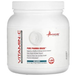 Витамин C 1000 мг порошок без вкуса, Metabolic Nutrition Vitamin-C, 500 г