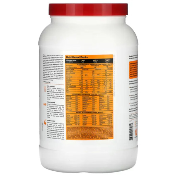 Гейнер для набору сухої м'язової маси, MuscLean, Metabolic Nutrition, молочний коктейль з арахісовою олією, 1133 г