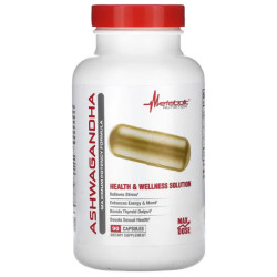Ашваганда, Metabolic Nutrition Ashwagandha, 90 вегетаріанських капсул