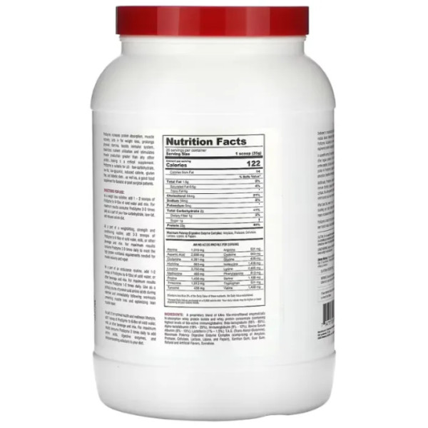 Сироватковий протеїн, спеціалізований, Protizyme, Metabolic Nutrition, нарощує м'язову масу та прискорює метаболізм, полуничний крем, 910 г