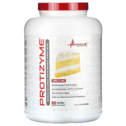 Сывороточный протеин вкус ванильный торт, Metabolic Nutrition Protizyme, 1820 г