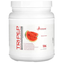BCAA с пептидной связью, Metabolic Nutrition Tri-Pep Branch Chain Amino Acid, арбуз порошок 400 г